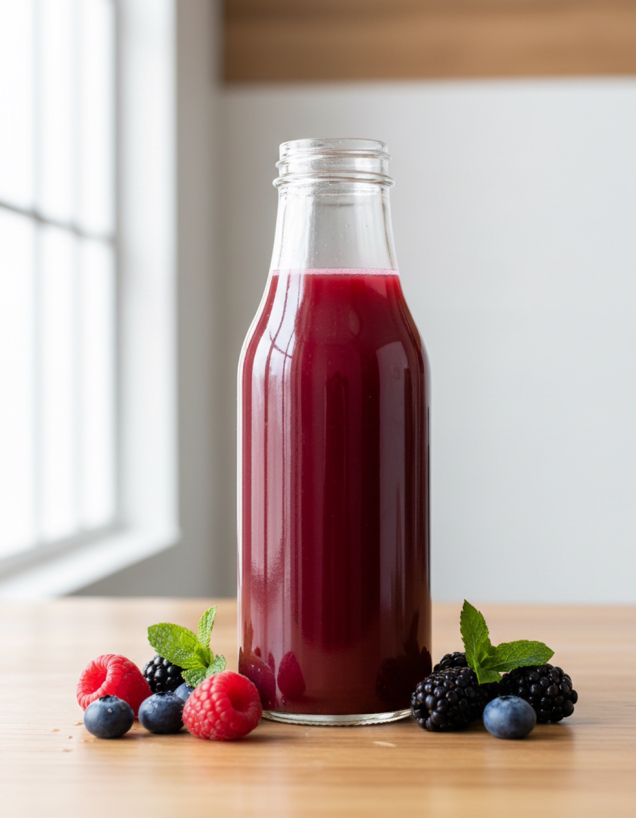 berry juice bottle